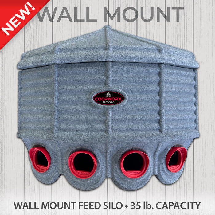WALL MOUNT FEED SILO - 35 LB.