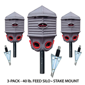 40 lb. FEED SILO • 3-PACK SPECIAL