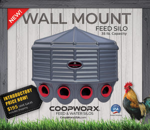 Wall Mount Feed Silo - FREE Shipping