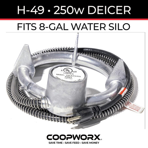 H-49 WATER SILO DEICER (FREESTANDING 8-GALLON)