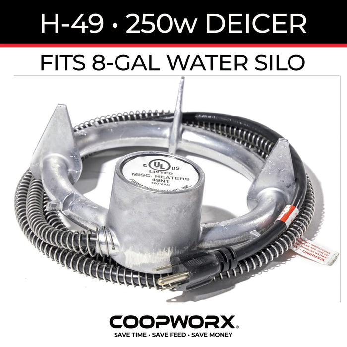 H-49 WATER SILO DEICER (FREESTANDING 8-GALLON)